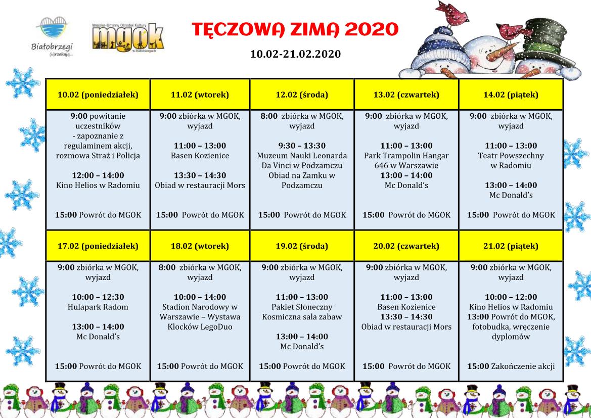 harmonogram tz 2020